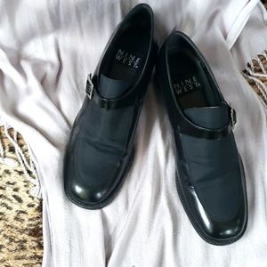 Nine West black loafers